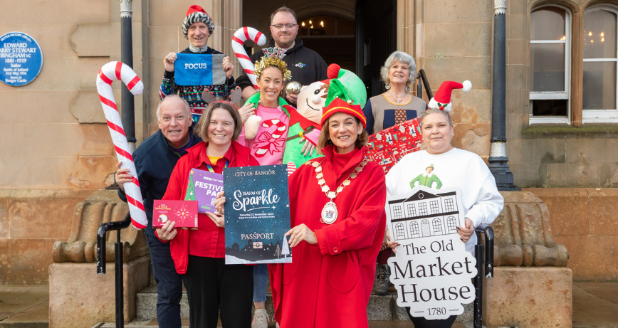 Members of Bangor Chamber of Commerce and the Mayor of Ards and North Down Borough Council, Councillor Gillian McCollum invite you to Bangor this Christmas to follow the specially designed trail, packed with festive surprises for the whole family. Grab your City of Bangor Christmas Passport and let the adventure begin!